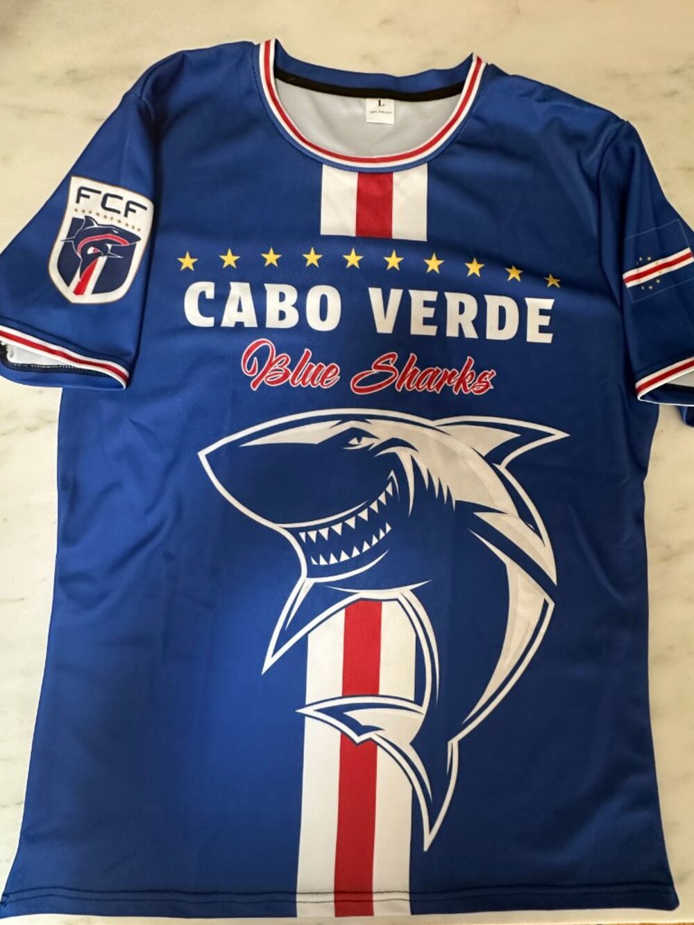 Cape Verde Cabo Verde Concept Soccer Jersey Size Men's L